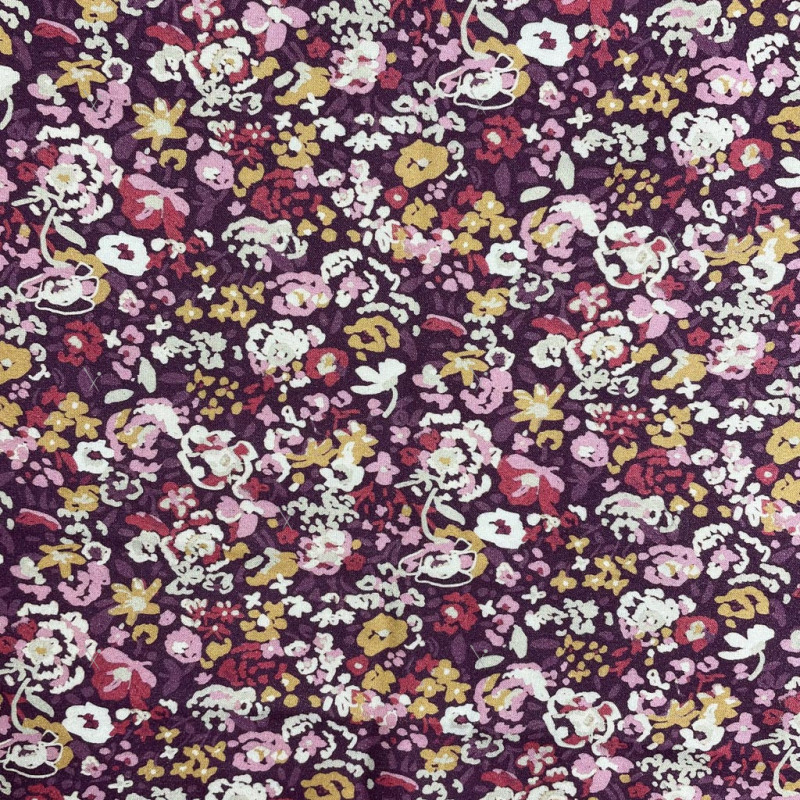 Printed Viscose NAIMA Purple / Pink Tones